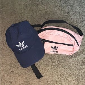 Adidas fanny pack & hat